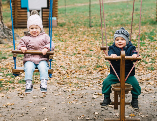 Dětská hřiště – pískoviště, skluzavky, houpačky